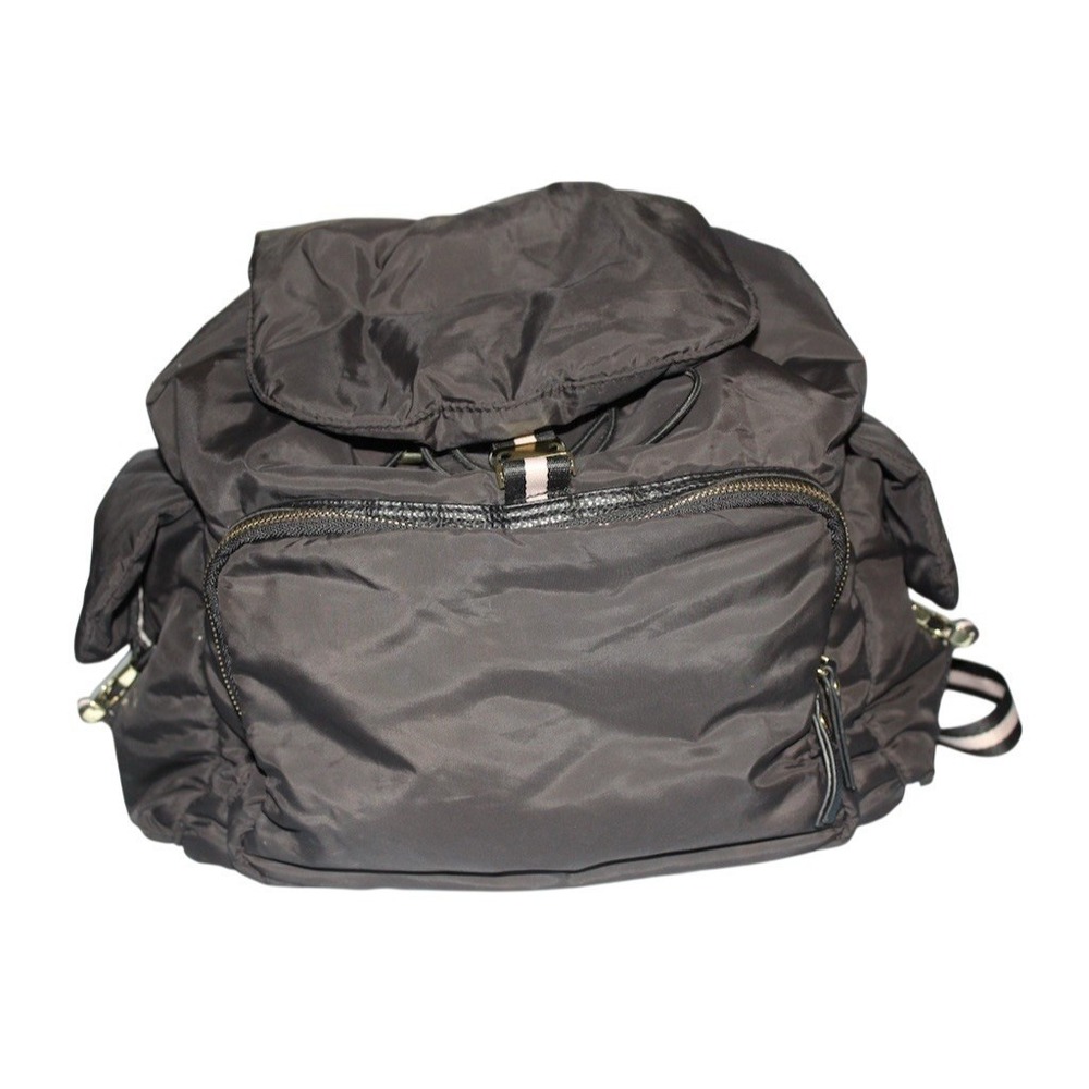 Tommy Bahama Backpack Womens Black Drawstring‎ Flap Front Zip Pocket